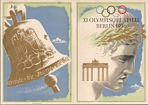 1936 Olympic Games in Berlin, Third Reich, Germany, Special Telegram, Germany (Special Cancellation)