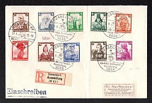 1936 Third Reich, Germany, Registered Cover, Dusseldorf (Special Cancellation)