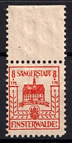 1946 8+7pf Finsterwalde, Germany Local Post (Mi. 5 a V, Perforated, CV $70, MNH)