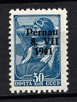 1941 30k Occupation of Estonia Parnu Pernau, Germany (Perforated, Type I, CV $35, MNH)