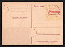 1945 Arnsberg (Westphalia), Germany Local Post, Postcard (Emergency Issue under Allied Occupation)