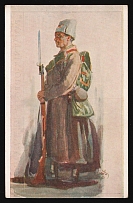 1917-1920 'Happy hours', Czechoslovak Legion Corps in WWI, Russian Civil War, Postcard