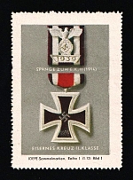 1939 Iron Cross II. Class, Collection Stamps, Third Reich WWII Military Propaganda, Germany