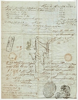 1843 Cover from Odessa to Naples, Italy (Dobin 1.07 - R4)