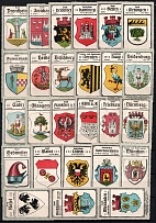 Germany, Coat of Arms, Stock of Rare Cinderellas, Non-postal Stamps, Labels, Advertising, Charity, Propaganda (#81)