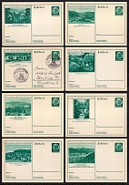 Hindenburg, Third Reich, Germany, 8 Postal Cards