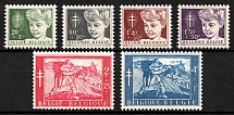 1954 Belgium (Sc. B567 - B571, Full Set, CV $40, MNH)