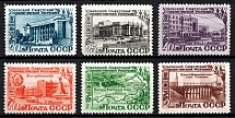 1950 25th Anniversary of Uzbek SSR, Soviet Union USSR (Type I, Full Set, CV $50, MNH)