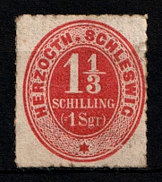 1865-67 Schleswig, German States, Germany (Mi. 15, Sc. 12, CV $130, MNH)