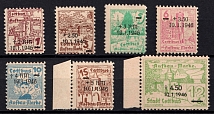 1946 Cottbus, Germany Local Post (Mi. 25 w - 31 w, Full Set, CV $20, MNH)