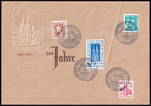 1948 British and American Zones of Occupation, Germany, First Day Cover (Mi. 69 - 72, Special Cancellation, CV $90)