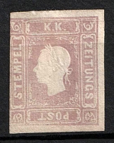 1859 Austria, Newspaper Stamp (Mi.17, CV$1100)