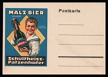 Malz-Bier, Germany, Label, Advertising Postcard (Mint)