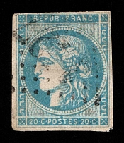 1870 20C France (Mi. 41, Type ll, Used, CV$80)