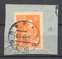1919-20 Russia Georgia Civil War 5 Rub (Readable Postmark)