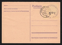 1945 (13 Aug) 6pf Arnsberg (Westphalia), Germany Local Post, Postcard (Mi. 1, Full Set, Canceled, CV $100)