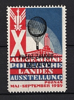 1929 Balloon Post Mail, Poland