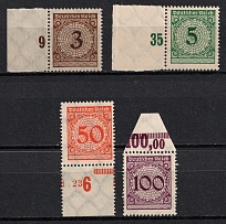 1923 Weimar Republic, Germany (Mi. 338 - 339, 342, 343 P OR B, CV $270, MNH)