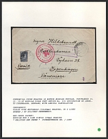 Commercial Cover bearing 10 Kopeck Russian Postage, postmarked 14.II.15 at Russian Field Post Office No.114 (Occupation of Lwow), to Copenhagen, Denmark; with Arrival Cancellation. Censorship: violet Kiev rectangle (53 x 20 mm) reading, in 2 lines