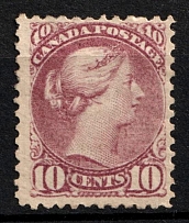 1870-90 10c Canada (SG 87, CV $910)