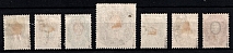 Group of 1908-1912 stamps used in Mongolia, Ugra cancellation, Russian Post Offices Abroad (Type 7b Date-stamp)