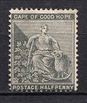 1871-76 0.5p Cape of Good Hope, British Colonies (Inverted Watermark)