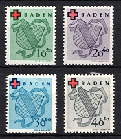 1949 Baden, French Zone of Occupation, Germany (Mi. 42 - 45, Full Set, CV $120, MNH)