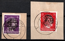 1945 Lobau (Saxony), Germany Local Post (Mi. 7 a, 10, Canceled, CV $200)
