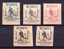 1878-80 Hussey's Special Messege, United States Locals & Carriers, Group (Imperf, Genuine)