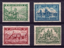 1924-27 Weimar Republic, Germany (Mi. 364 - 367, Certificate, Full Set, CV $470, MNH)