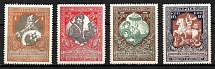 1915 Russian Empire, Charity Issue, Perf 12.5 (Zag. 130 A - 133 A, Zv. 117 A - 120 A, Full Set, CV $100, MNH)