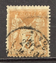 1877-78 France 3 C (CV $50, Canceled)