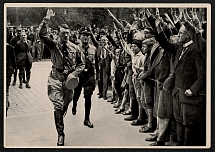 1933 The gifted Fuhrer at the Congress NSDAP, Propaganda Card