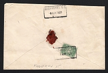 Kadnikov Zemstvo 1903 (08 Dec) local cover addressed from the village Perkhin in the volost Davidovskaya  to the administration of the district