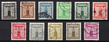 1938 Third Reich, Germany, Official Stamps (Mi. 144 - 154, Full Set, Canceled, CV $80)