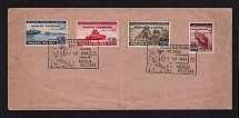1944 (27 Jun) Poland, Cover, franked with Full Set 45gr, 55gr, 80gr and 1.2zl (Special Cancellation)