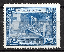 1915 Vienna Legion of Ukrainian Sich Riflemen in WWI `2` (Blue)