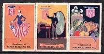 Riker & Hegeman Co, United States, Stock of Cinderellas, Non-Postal Stamps, Labels, Advertising, Charity, Propaganda