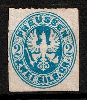 1861 2s Prussia, German States, Germany (Mi. 17, Sc. 18)
