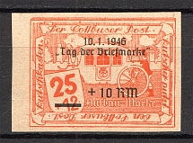 1946 Cottbus Germany Local Post 25 Pf