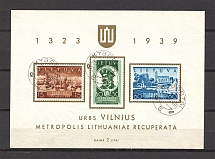 1940 Lithuania Block (CV $20, Cancelled)