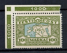 1923 Estonia (Corner Margins, Control Number '1000', Full Set, CV $50)