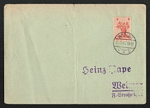 1945 (23 Jul) 8pf Apolda, Germany Local Post, Cover (Mi. 3 I, Canceled, CV $70)