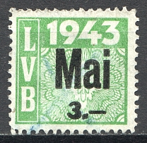 1943 Leipzig Transport Authority `LVB` '3' (Cancelled)