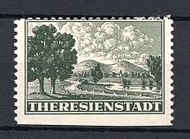 1943 Bohemia Theresienstadt (Missed Perf, Original, CV $650, Signed, MNH)