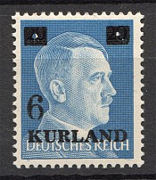 1945 German Occupation of Kurland (Holes in Overprint, CV $150, MNH)
