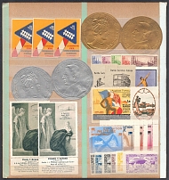 Worldwide, Stock of Cinderellas, Non-Postal Stamps, Labels, Advertising, Charity, Propaganda (#411B)