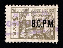 1923 3r All-Union Union of Metalworkers, Membership Fee, RSFSR Revenue, Russia (Canceled)