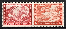 1933 Third Reich, Germany, Wagner, Se-tenant, Zusammendrucke, Pair (Mi. W 55, CV $40)