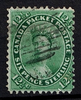 1859 6p British Canada, Canada (SG 41, Canceled, CV $110)